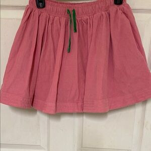 Mini Boden Pink Tie Front Skater Skirt